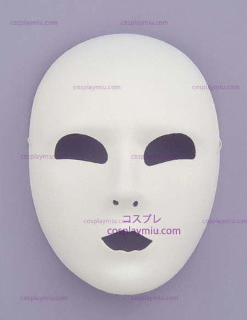 Full Face Hvit Mask