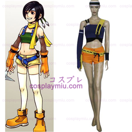 Final Fantasy VII Yuffie Kisaragi Halloween Cosplay Kostymer