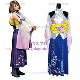 Final Fantasy X Yuna Kvinner Cosplay Kostymer