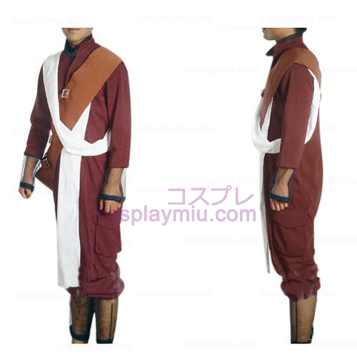 Naruto Shippuden Gaara Red Cosplay Kostymer og tilbehør Set
