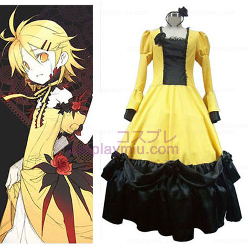 Vocaloid Rin Kagamine Yellow Halloween Cosplay Kostymer
