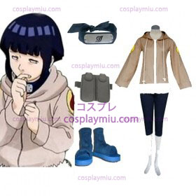 Naruto Hinata Hyuga Deluxe Cosplay Kostymer og tilbehør Set