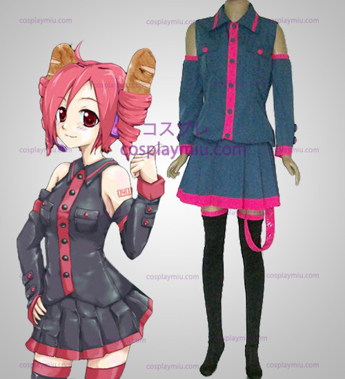 Vocaloid hatterune Miku Kasane Teto Cosplay Kostymer