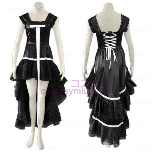 Chobits Chi Black Dress Cosplay Kostymer