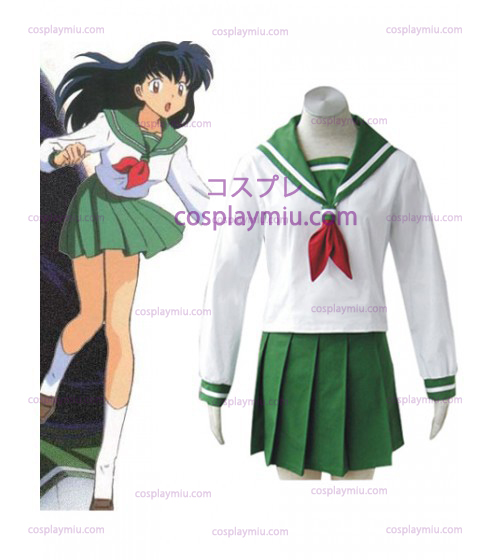 Inuyasha Kagome Cosplay Higurashi Uniform Kostymer