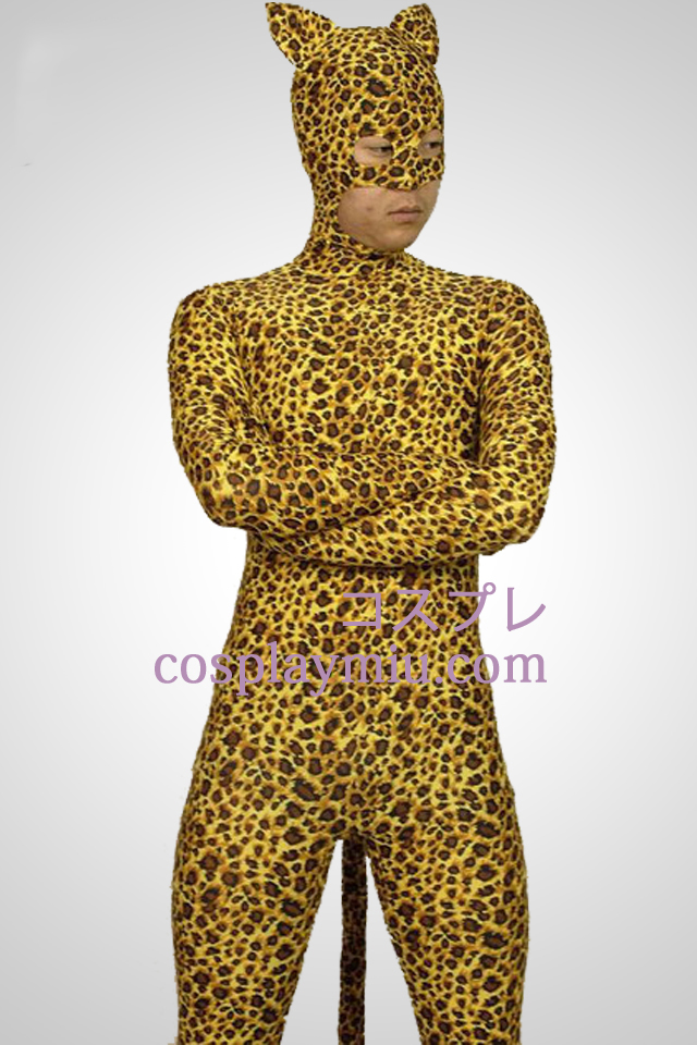 Leopard stil Lycra Spandex Zentai Suit
