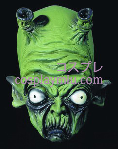 Halloween Grønn Alien Maske