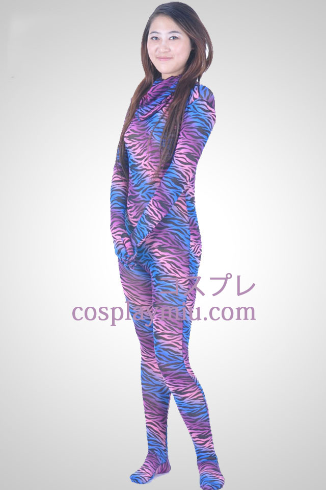 Multi-farge Unisex Velvet Zentai Suit