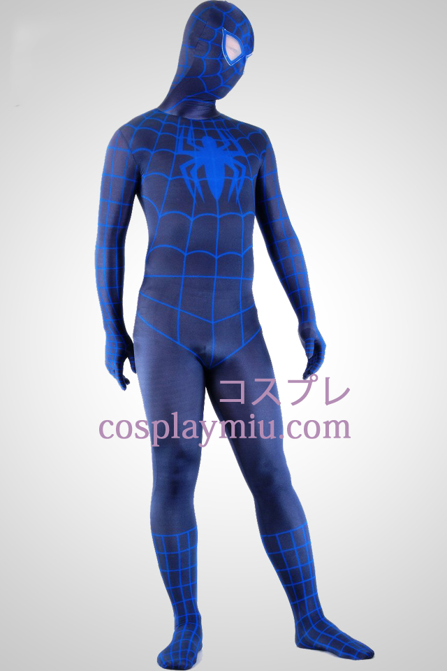Sort og blå Spiderman Superhero Zentai Suit
