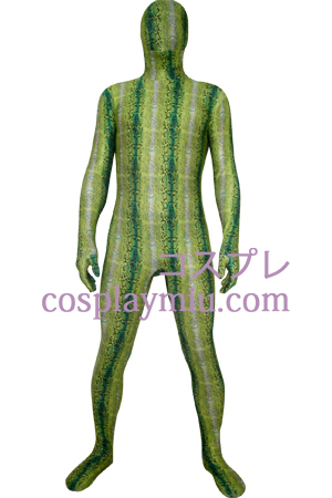 Grønn Digital Skriver Lycra Zentai Suit