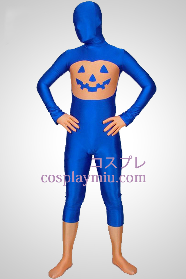 Blue Pumpkin Multi-Colored Unisex Lycra Spandex Zentai Suit