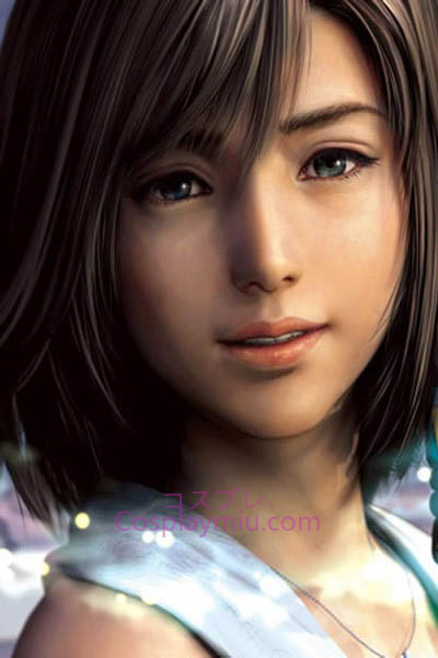 Final Fantasy X Yuna Cosplay parykk
